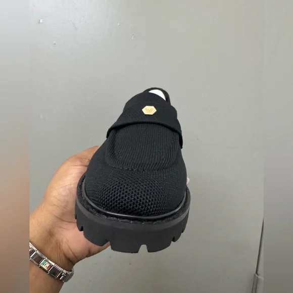 VIVAIA Francesca Knit Platform Chunky Heel Loafers size 39.5 - Picture 6 of 9